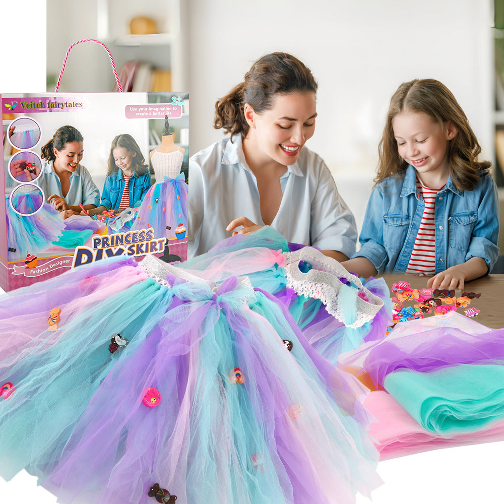 Little Designer: DIY Sewing Kit for Girls - Fun Craft Project with Colorful Tulle & Cute Charms