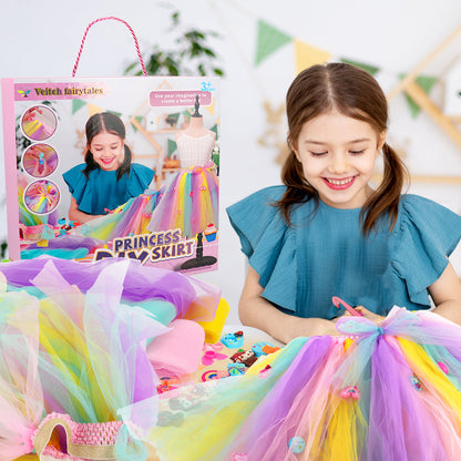 Little Designer: DIY Sewing Kit for Girls - Fun Craft Project with Colorful Tulle & Cute Charms