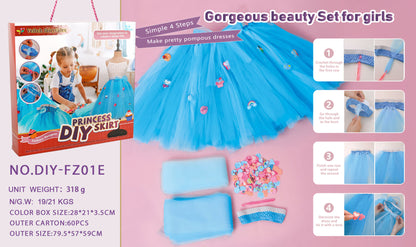 Little Designer: DIY Sewing Kit for Girls - Fun Craft Project with Colorful Tulle & Cute Charms