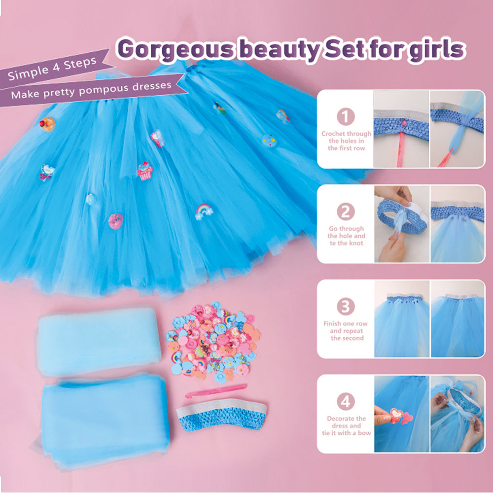 Little Designer: DIY Sewing Kit for Girls - Fun Craft Project with Colorful Tulle & Cute Charms