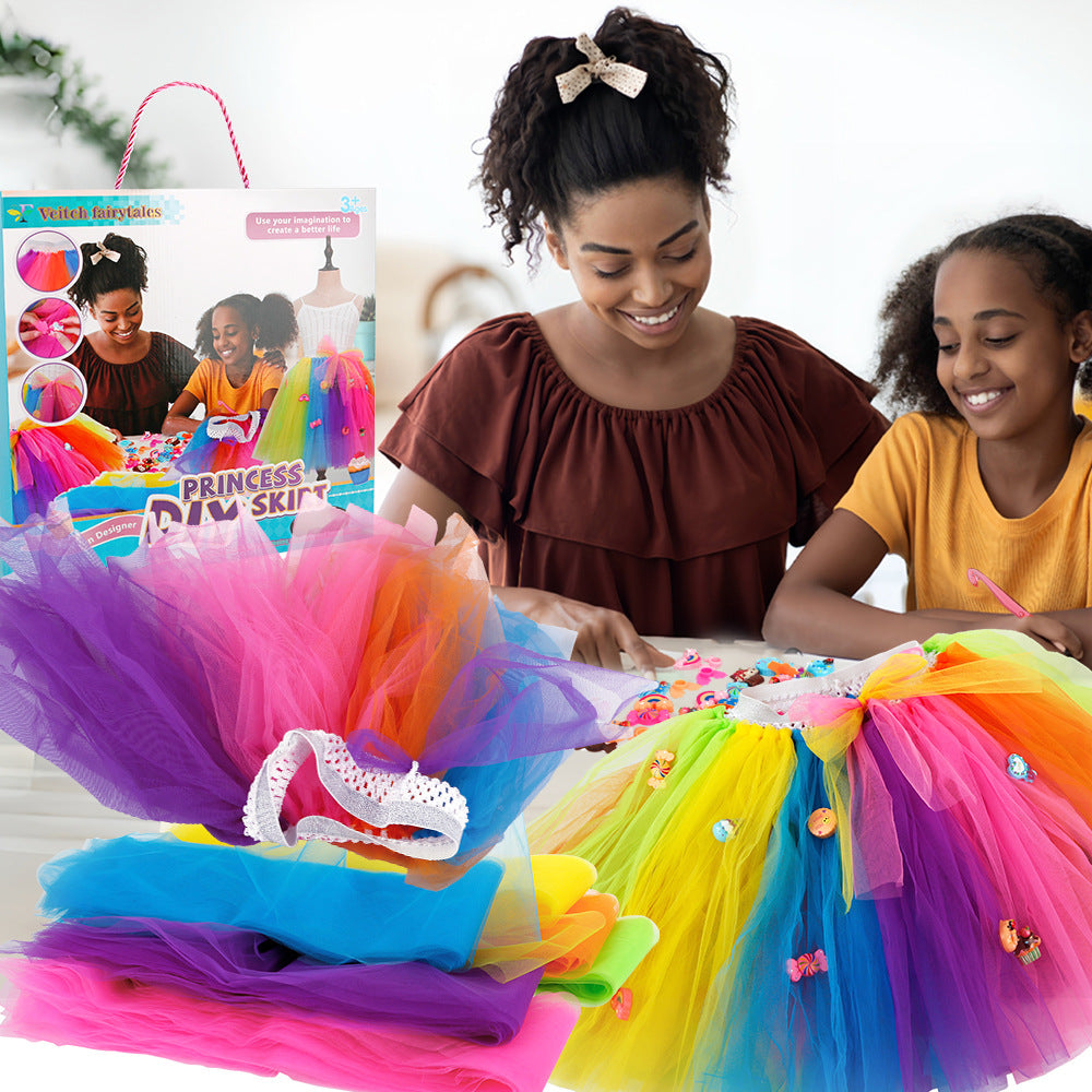 Little Designer: DIY Sewing Kit for Girls - Fun Craft Project with Colorful Tulle & Cute Charms