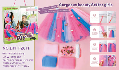 Little Designer: DIY Sewing Kit for Girls - Fun Craft Project with Colorful Tulle & Cute Charms