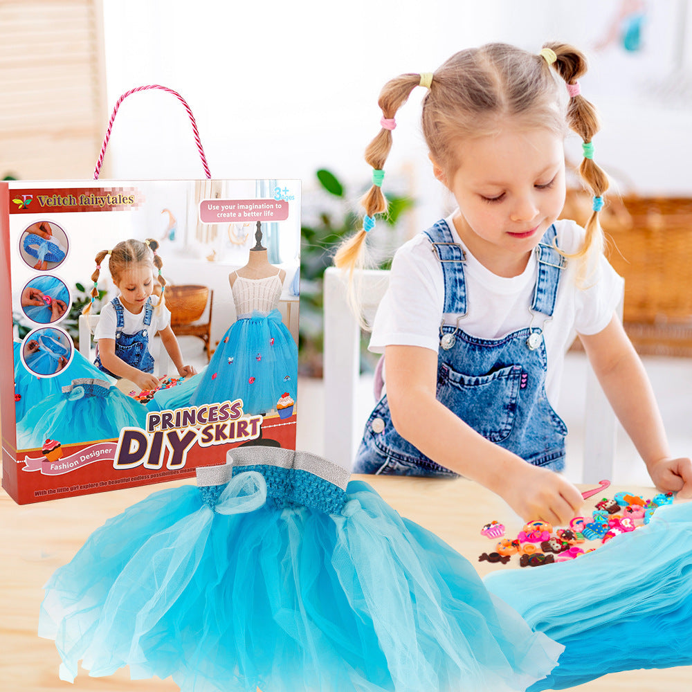 Little Designer: DIY Sewing Kit for Girls - Fun Craft Project with Colorful Tulle & Cute Charms