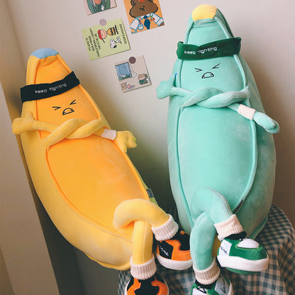 Banana Plush Pillow With Adjustable Arm  – Soft Down Cotton Hugging Doll