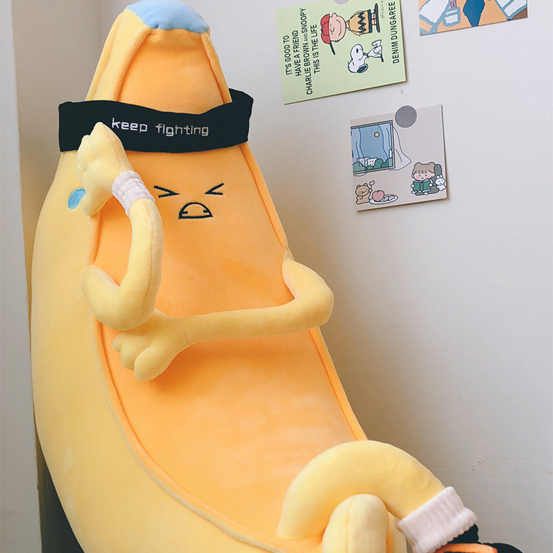 Banana Plush Pillow With Adjustable Arm  – Soft Down Cotton Hugging Doll