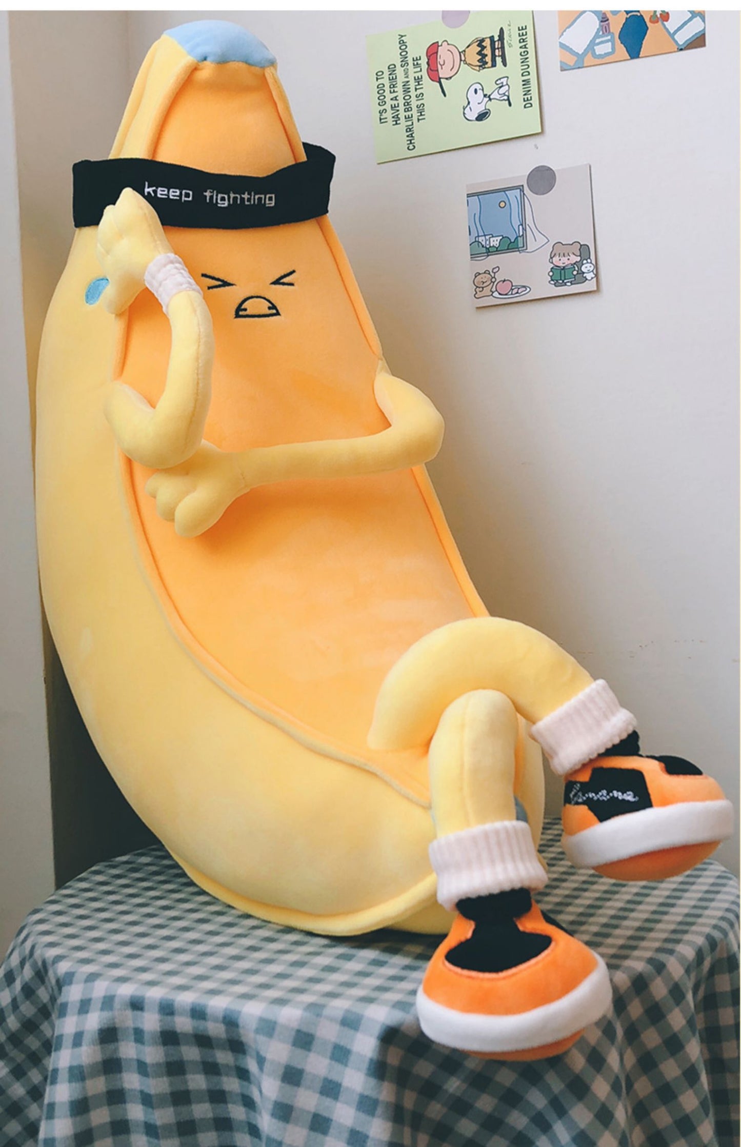 Banana Plush Pillow With Adjustable Arm  – Soft Down Cotton Hugging Doll