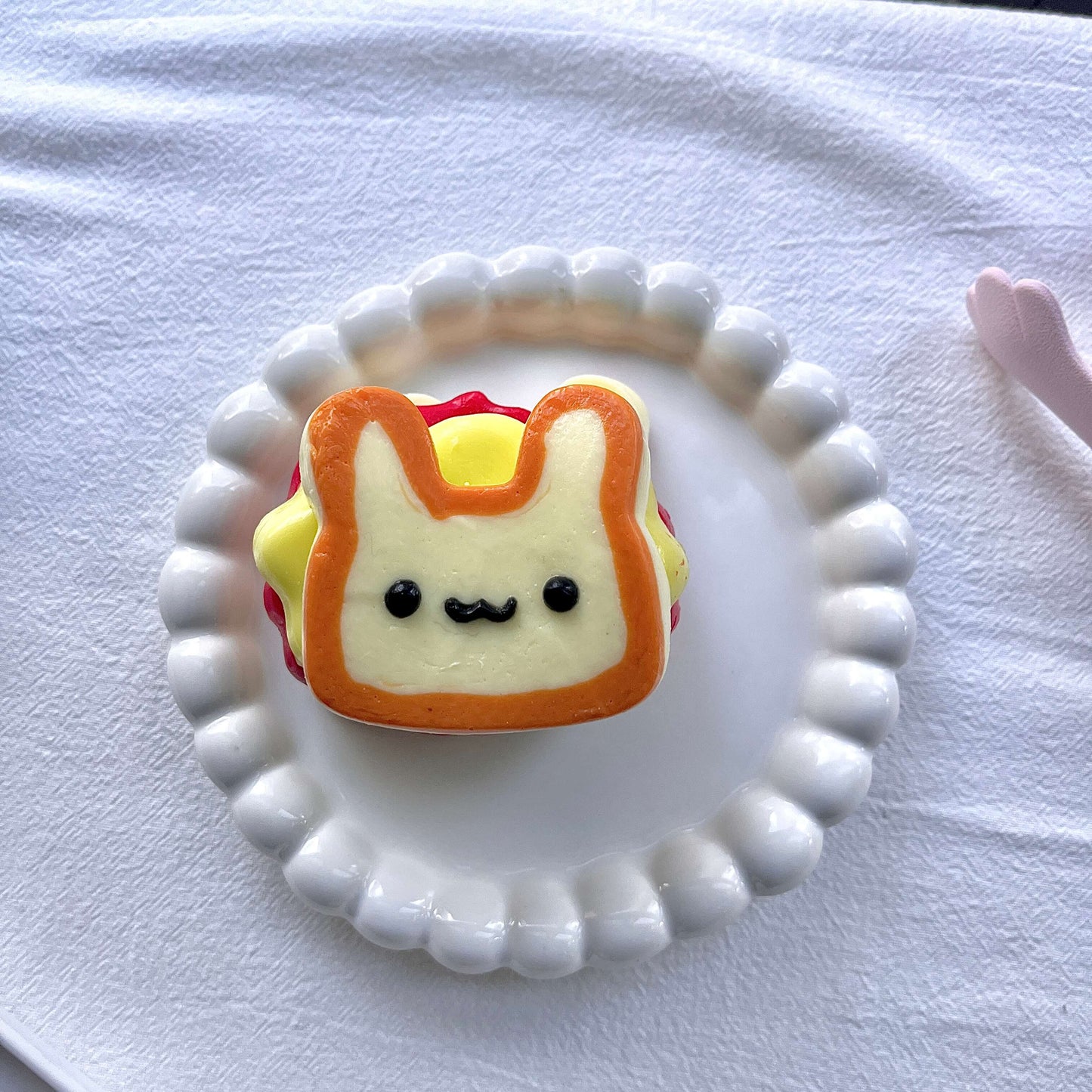 Bunny Sandwich Taba Squishy Hand-made Squishy 5-layer Squishy