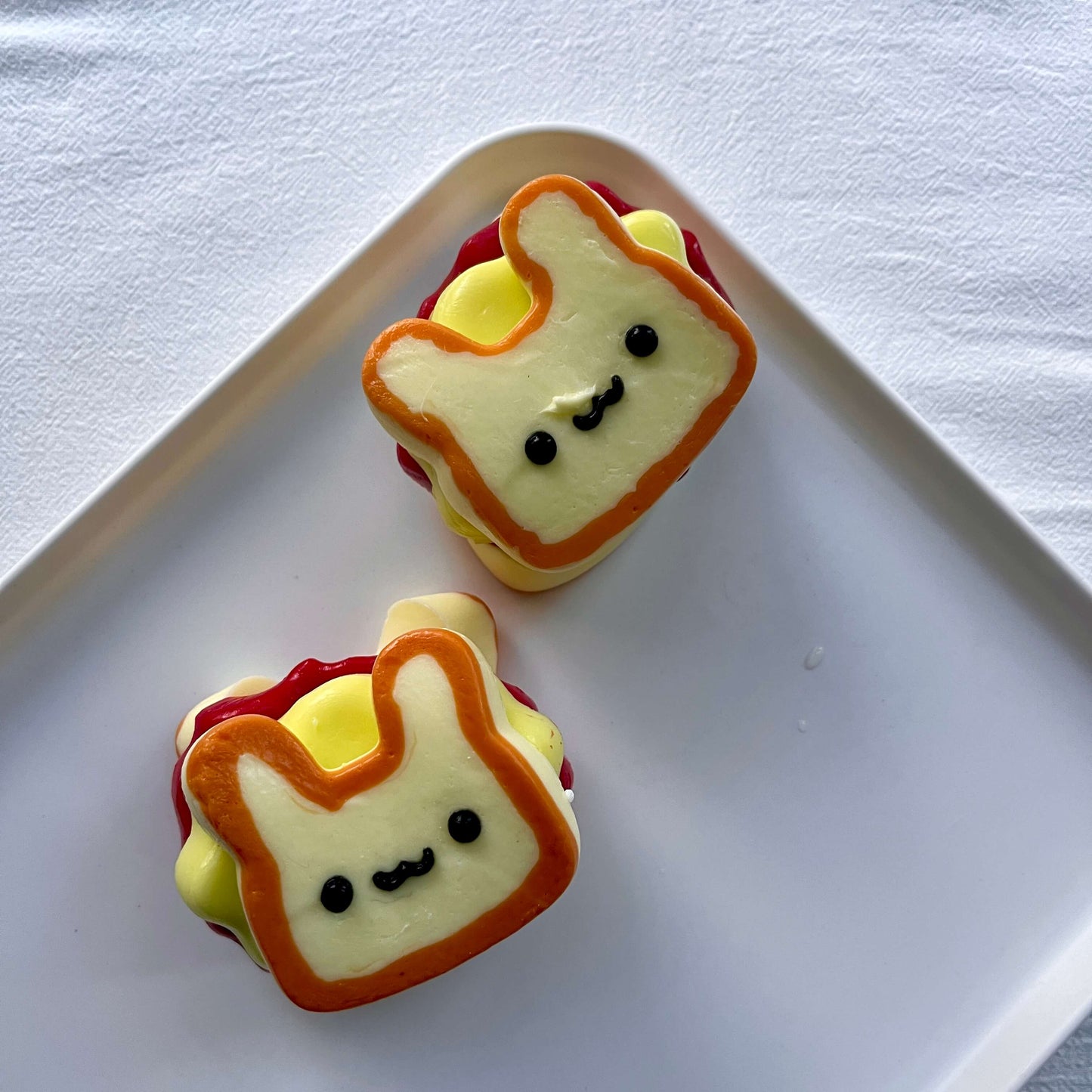 Bunny Sandwich Taba Squishy Hand-made Squishy 5-layer Squishy