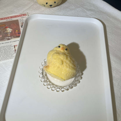Flocked Chicken Taba Squishy Hand-made Squishy Pretty Squishy