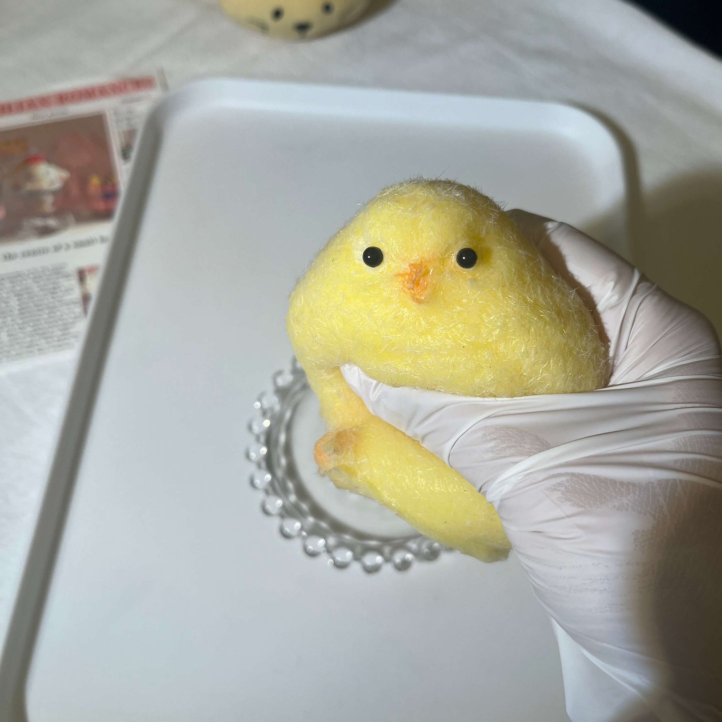 Flocked Chicken Taba Squishy Hand-made Squishy Pretty Squishy