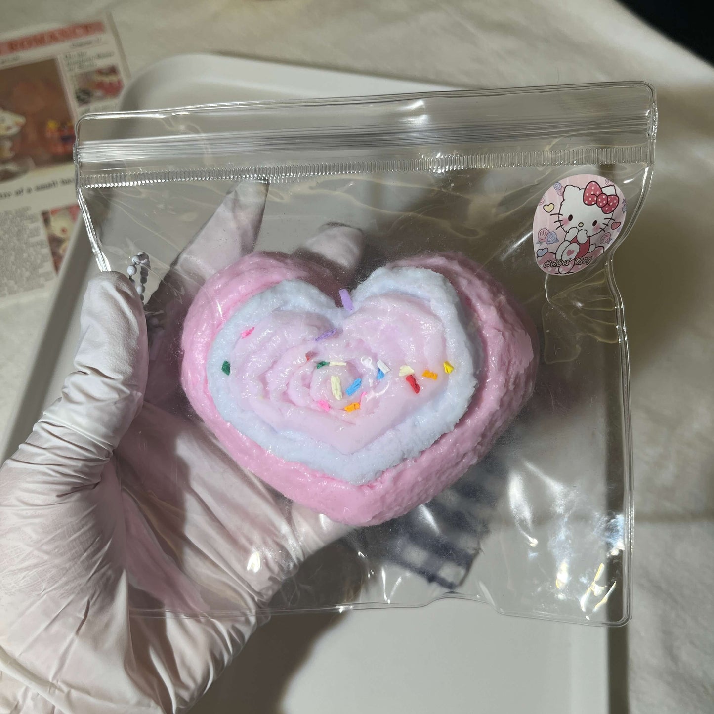 Heart Cake Taba Squishy Hand-made Squishy Pretty Squishy