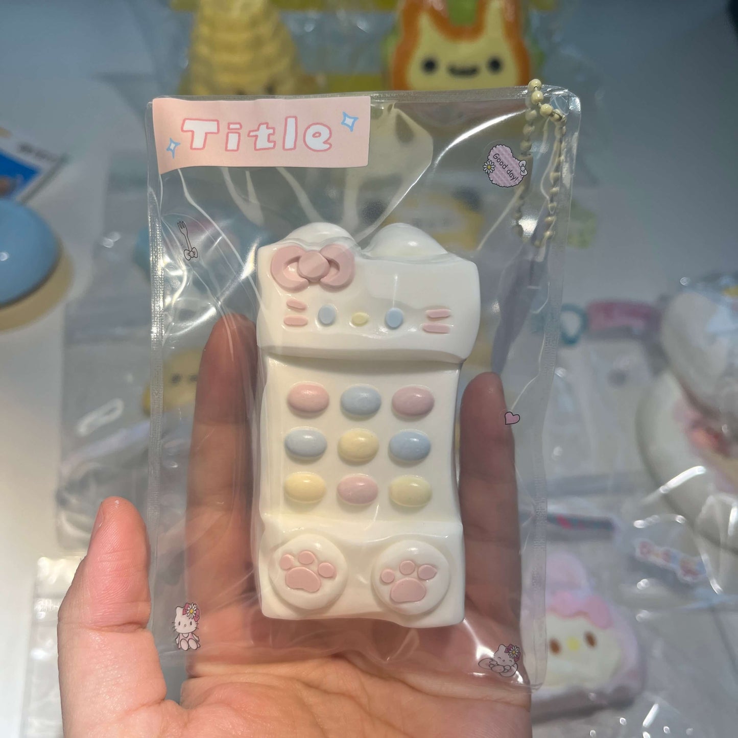 Hello Kitty Telephone Taba Squishy Hand-made Cute Squishy