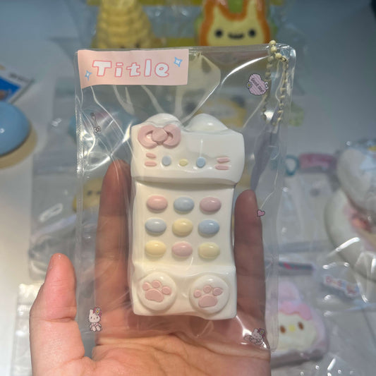 Hello Kitty Telephone Taba Squishy Hand-made Cute Squishy