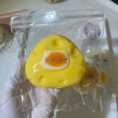 Kitty Cheese Dog Cheese Taba Squishy Hand-made Squishy Pretty Squishy
