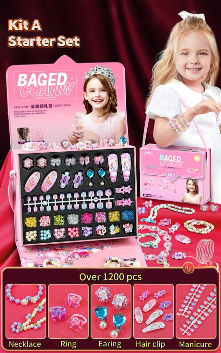 Little Designer: DIY Jewelry & Nail Art Kit Gift Box