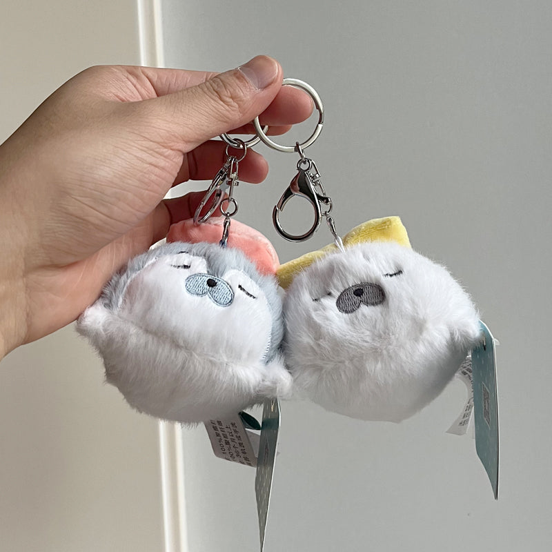 Plush Sushi Otter Keychain – Adorably Soft & Pocket-Sized