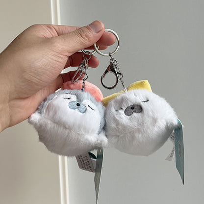 Plush Sushi Otter Keychain – Adorably Soft & Pocket-Sized