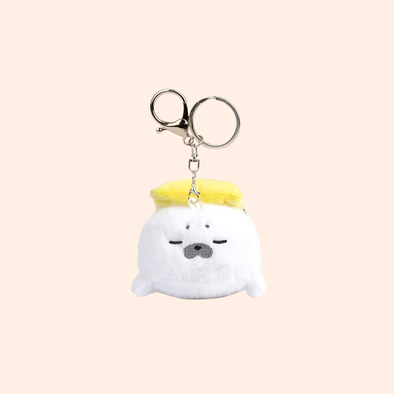 Plush Sushi Otter Keychain – Adorably Soft & Pocket-Sized
