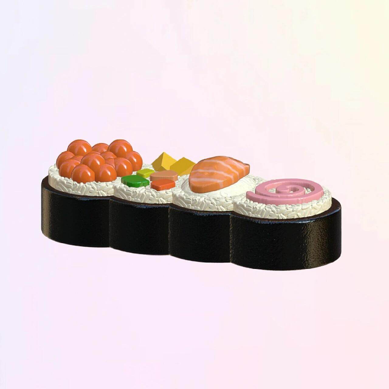 Big Sushi Taba Squishy Hand-made Squishy