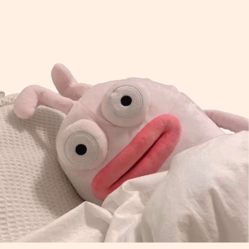 Ugly Bunny Plush Pillow  – Soft Down Cotton Hangyodon Plush