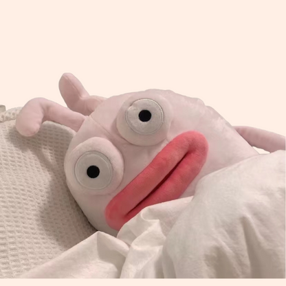 Ugly Bunny Plush Pillow  – Soft Down Cotton Hangyodon Plush