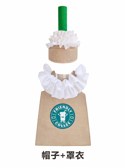 Kids Starbucks Drink Costume – Fun Food Cosplay Outfit for Halloween, Parties & Performances