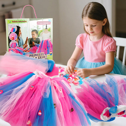 Little Designer: DIY Sewing Kit for Girls - Fun Craft Project with Colorful Tulle & Cute Charms