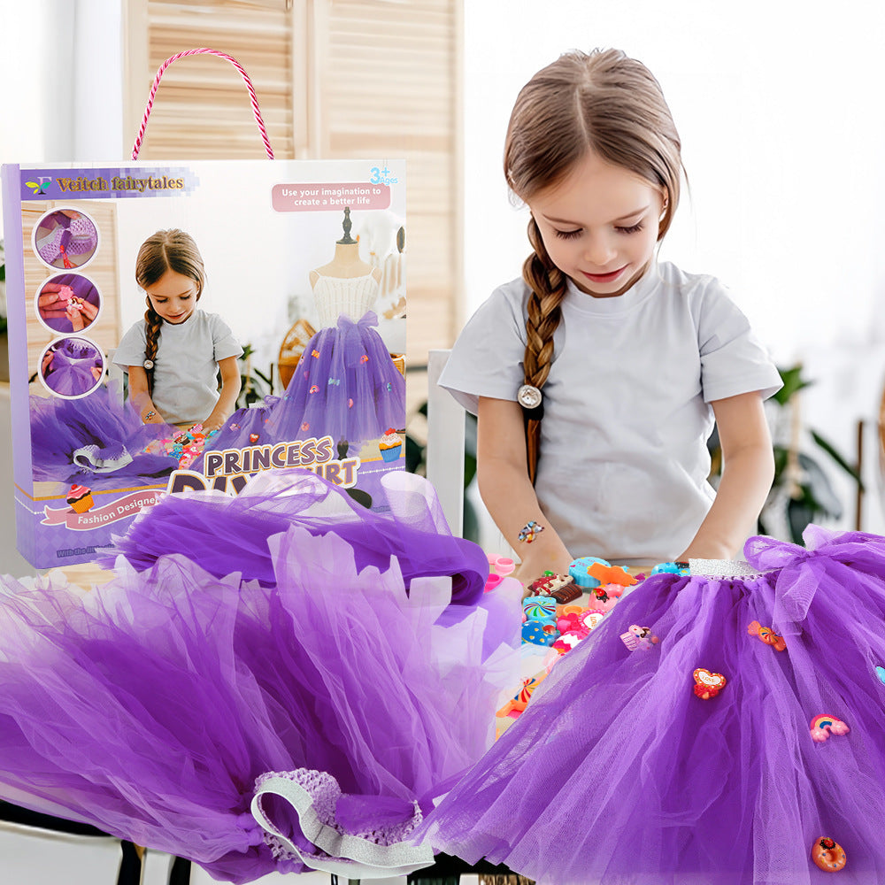 Little Designer: DIY Sewing Kit for Girls - Fun Craft Project with Colorful Tulle & Cute Charms
